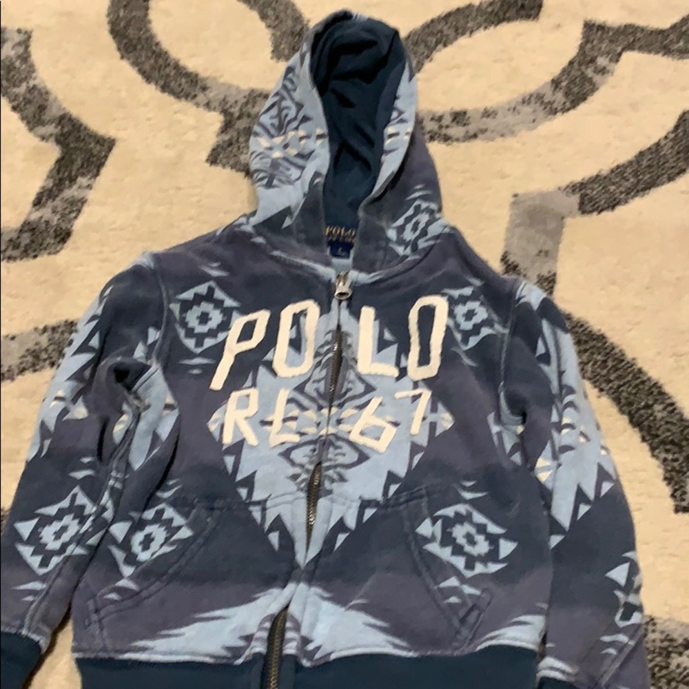Boys Ralph Lauren Zip Up Jacket with Hood